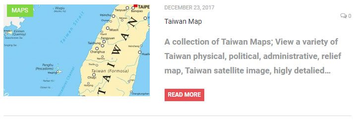 Taiwan Map -  related